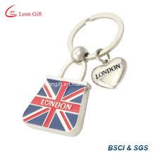 Retail Market Custom Metal UK Flag Keyring Promotion